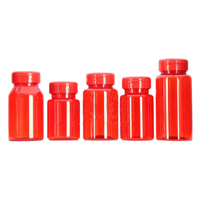 Flip Top 80CC Orange Medicine Bottle Plastic Liquid Medicine Bottles