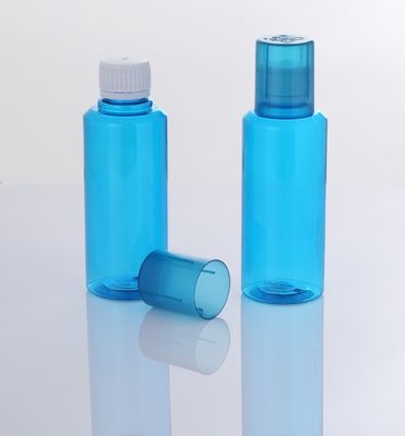 Flat 250ml Plastic Mouthwash Bottle PE Pink Mini Mouthwash Bottles