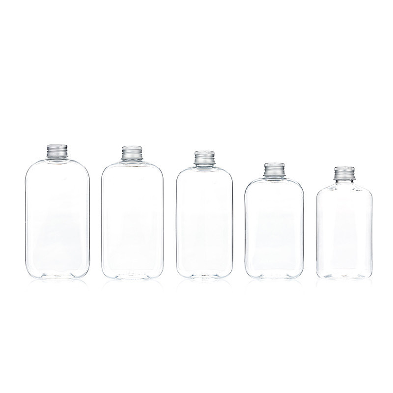 350ml Logo Printing Plastic Lotion Bottles PET Beverage Bottle Milk Tea