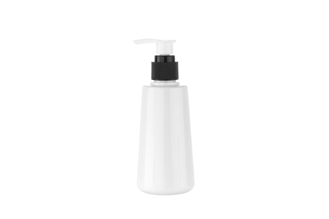 Conical Plastic Lotion Bottles 180ml PET Material
