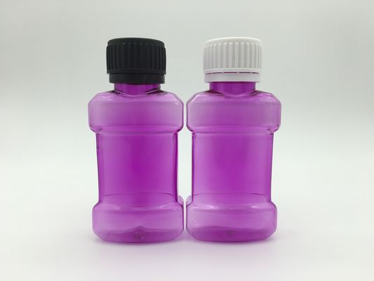 150ml 250ml Màu tím Bóp chai Nước súc miệng In màn hình